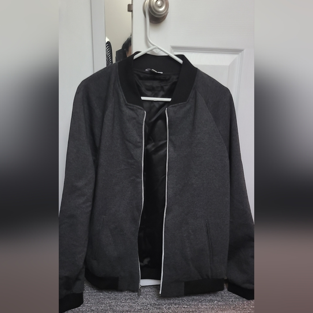 Men's Calvin Klein Charcoal Bomber Jacket